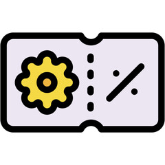 Vector Icon Coupon, Commerce And Shopping, Promo, Offer, Season