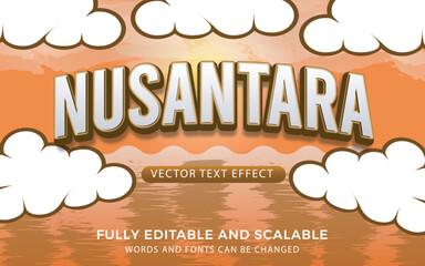 Archipelago (Nusantara) effect text with editable animation style