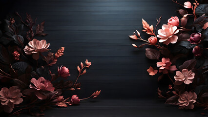 flowers and leaves