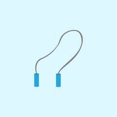 Jumping rope vector illustration. Skipping sport fitness