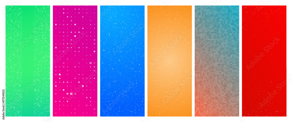 Poster abstract gradient geometric background with squares