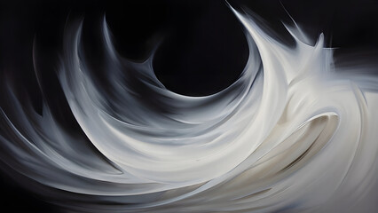 Abstrac white and black painting background