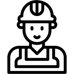 Vector Icon Builder, Constructor, Architect, Helmet, Project