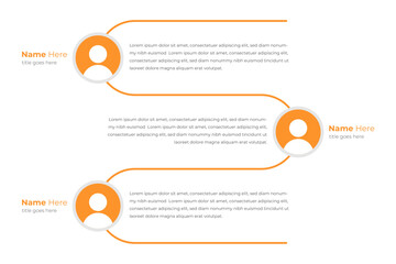 Business Infographic, Vector Company people details infographic 
