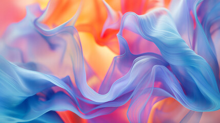 Obraz premium Vibrant liquid art on white backdrop