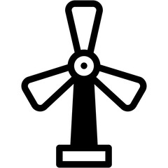 Obraz premium Vector Icon Windmill, Sustainability, Clean Energy, Wind Energy, Ecology and Environment