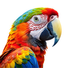 Obraz premium design a fun and green illustration of a parrot PNG