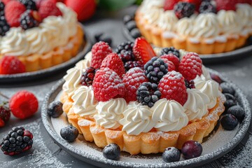 summer fruit tart professional advertising food photography