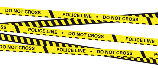 Police Line Illustration