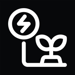 White Bioenergy Icon
