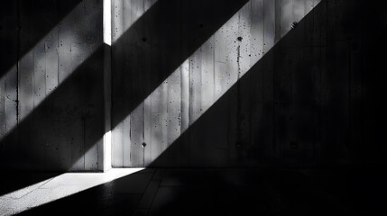 A shadow is cast on a wall with a rough texture