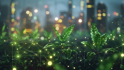 Blockchain, renewable energy management, futuristic green tech, digital interface