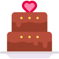 Vector Icon Cake, Food And Restaurant, Baked, Confection, Celebration
