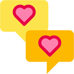Vector Icon Chat, Valentines Day, Love, Bad Feedback, Feedback