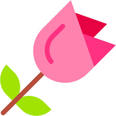 Vector Icon Rose, Botanical, Blossom, Petals, Flower