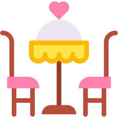 Vector Icon Dinner, Love And Romance, Valentines Day, Valentine, Relationship
