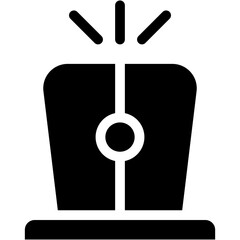 Vector Icon Flasher Light, Alarm, Casino, Warning, Lights, Winner, Light Bulb, Technology