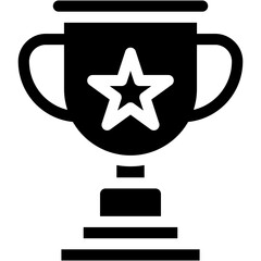 Vector Icon Trophy, Competition, Sports And Competition, Winner, Award, Star, Prize, Best