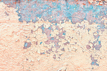 Texture background - peeling paint on old concrete surface
