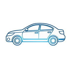 Fototapeta premium generate a cartoon line art car PNG