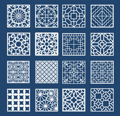 Chinese style window lattice pattern a