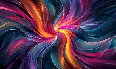 Abstract Swirling Colors and Shapes