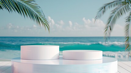 Fototapeta premium Summer Concept Tropical Sea Background Medium Image