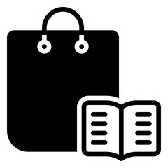 Tutorial icon, glyph icon style