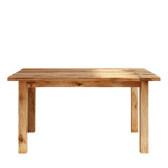 Rustic Wooden Dining Table Featuring Natural Wood Grain Finish