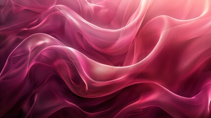 Fototapeta premium A pink fabric with a wave pattern. The fabric is very soft and looks like it is made of silk