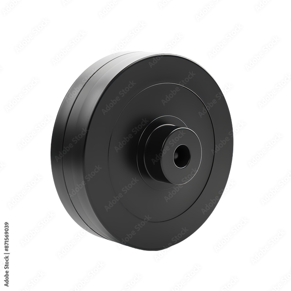 Poster modern black cylindrical object with minimalist design and smooth finish