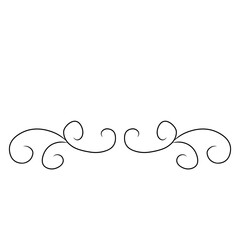 Set of Calligraphic Ornamental Element decorative frame