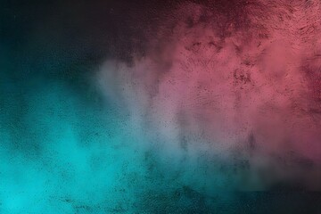 Nosy gradient poster background, electric blue green turquoise coral pink black grainy textured retro banner backdrop design