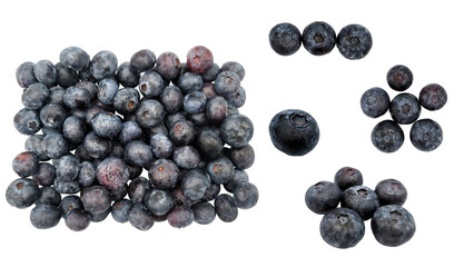 ブルーベリーの素材・切り抜き・PNG／Blueberry material/cutout・PNG／블루베리 소재·자르기·PNG/