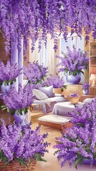 cozy with flowers beautiful lavender flowers