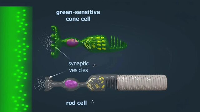 Functions of eye receptors