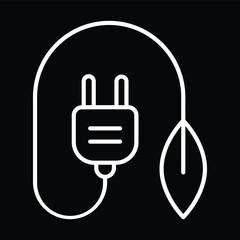 Line Drawing of an Electric Plug