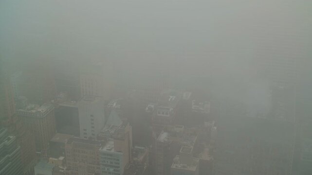 Arial View of Cityscape of New York, USA