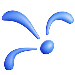 3d render of fireworks shape.