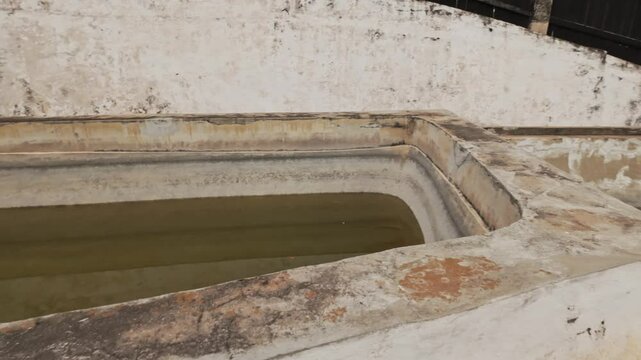 Historical pools for king and queen in Ambohimanga UNESCO heritage site. (4K)