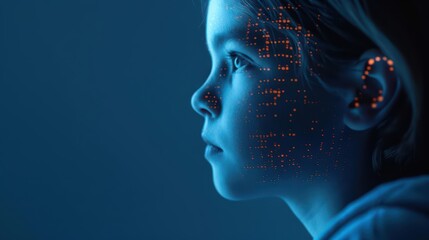 Obraz premium An innovative home schooling program where lessons are delivered by holographic ancestors