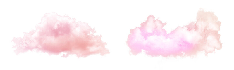 Naklejka premium Aesthetic cloud set