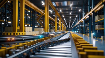 Futuristic Warehouse Efficiency: Smart Conveyor System with Automated Sorting, Real-Time Tracking, and AI Optimization