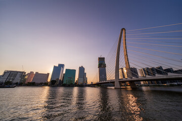 Fototapeta premium Ba Son Bridge in Ho Chi Minh City centre, Viet Nam