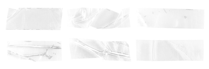 Wrinkled clear textured tape set