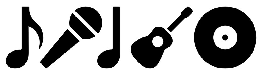 PNG Music icon  cut out element set