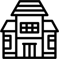 Vector Icon Home, House, Real Estate, Mansion, Rent, Residence