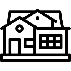 Vector Icon House, Home, Architecture, Building, Living