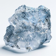 Obraz premium Glacial ice formations ,isolate ,minimal, simple background