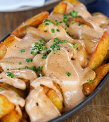 A delicious version of the classic Spanish spicy potatoes
